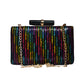 Artklim Multicoloured Sequins Fabric Party Clutch