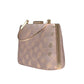 Artklim Baby Pink And Silver Brocade Party Clutch