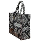 Vintage Jacquard Tote Bag With Utility Pouch