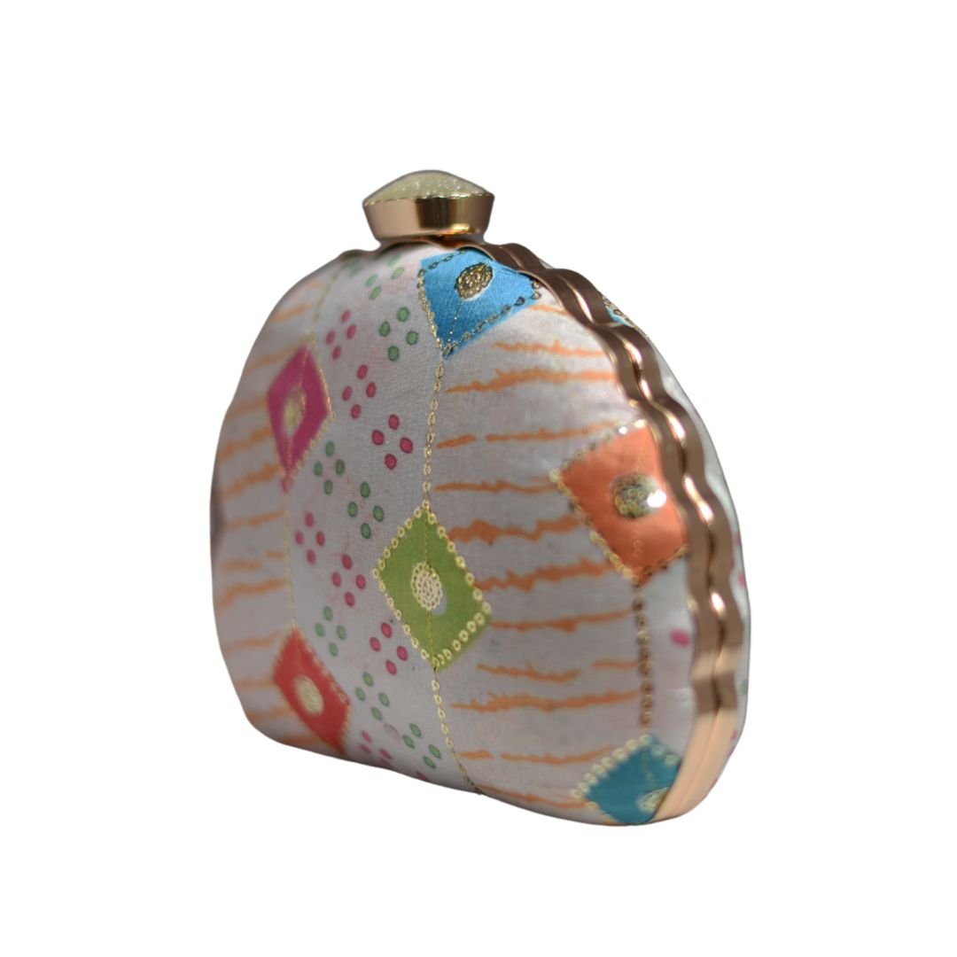 Artklim Multicoloured Sequence D-shape Clutch