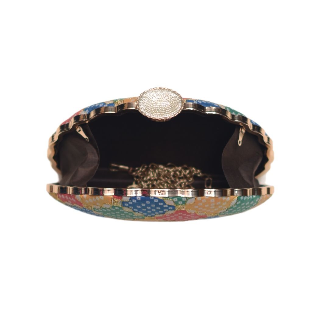 Artklim Multicoloured Embroidered Party Clutch