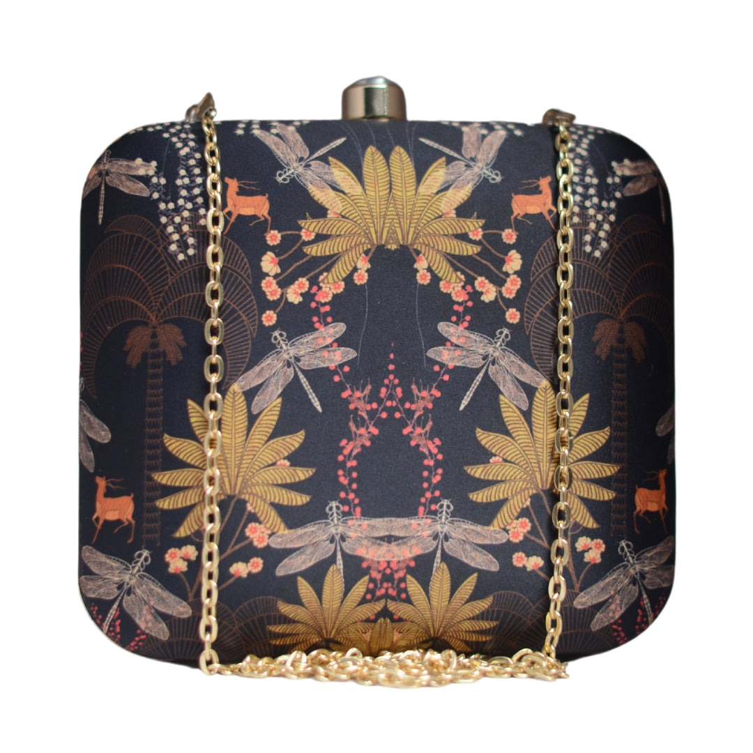 Artklim Tropical Pattern Printed Clutch