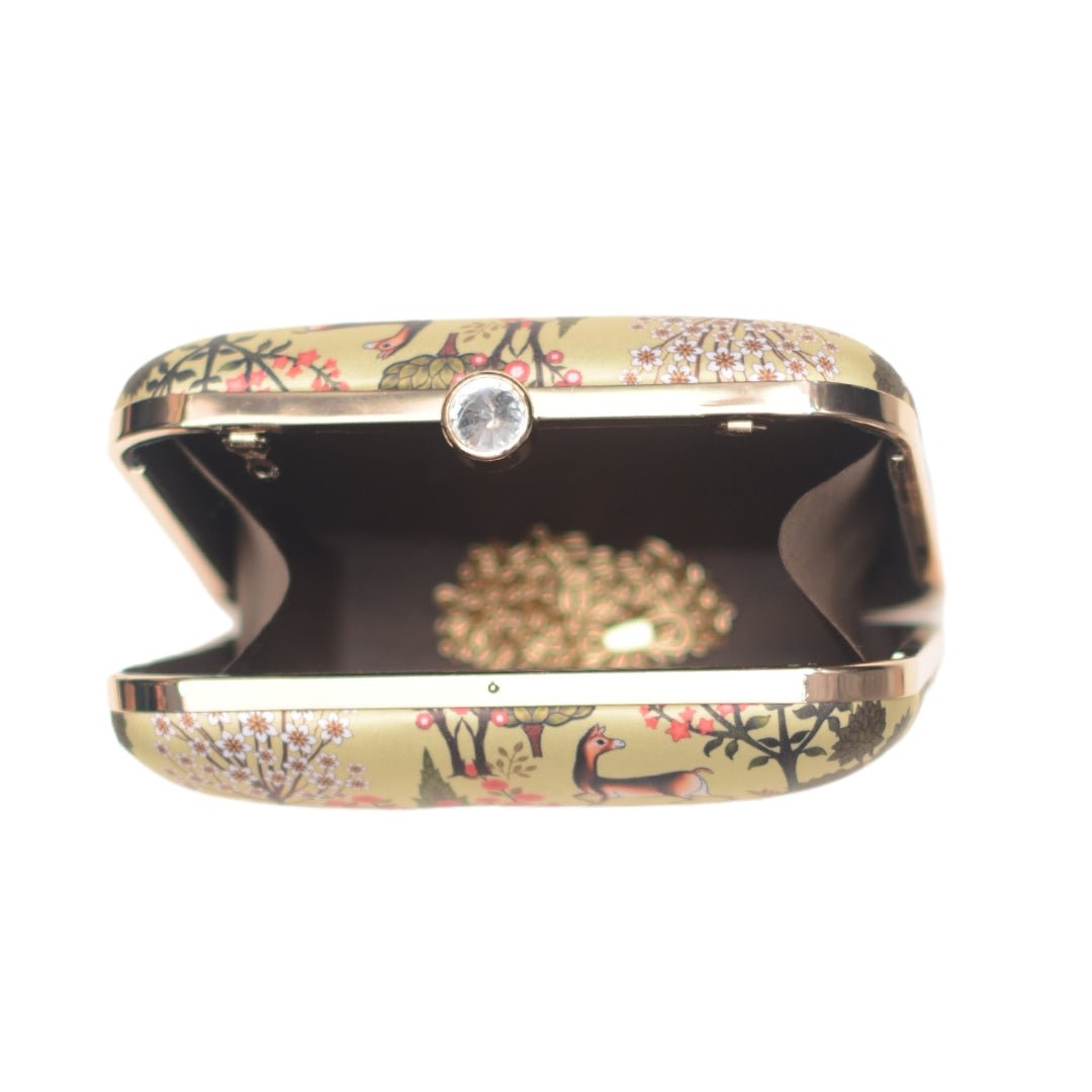 Artklim Traditional Mughal Garden Printed Clutch
