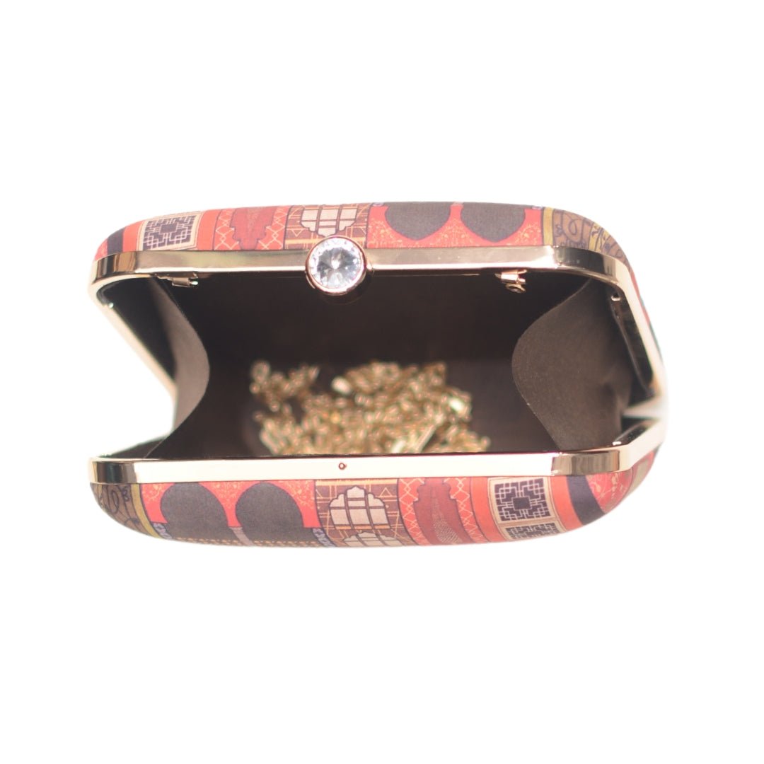 Artklim Mughal Doors Printed Clutch