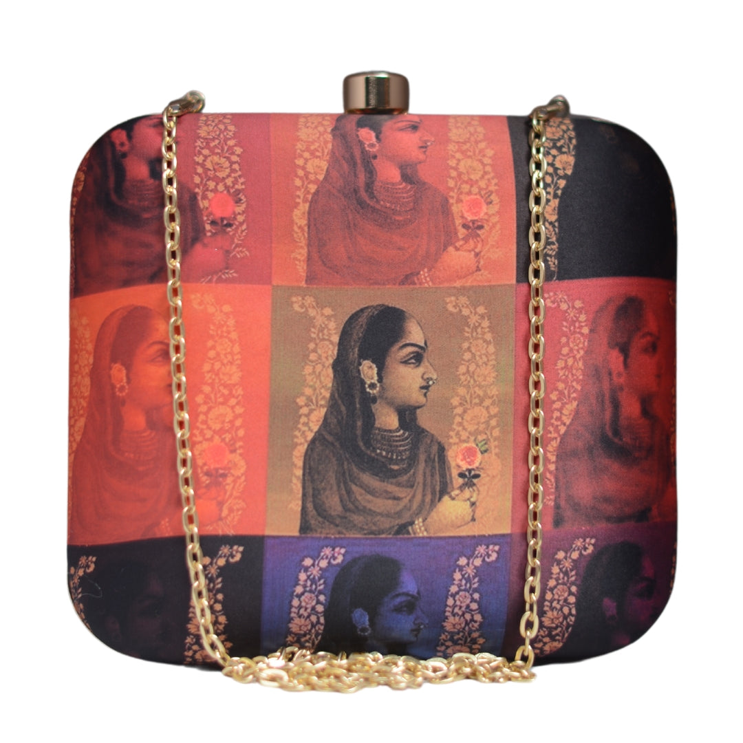 Artklim Mughal Queen Printed Clutch