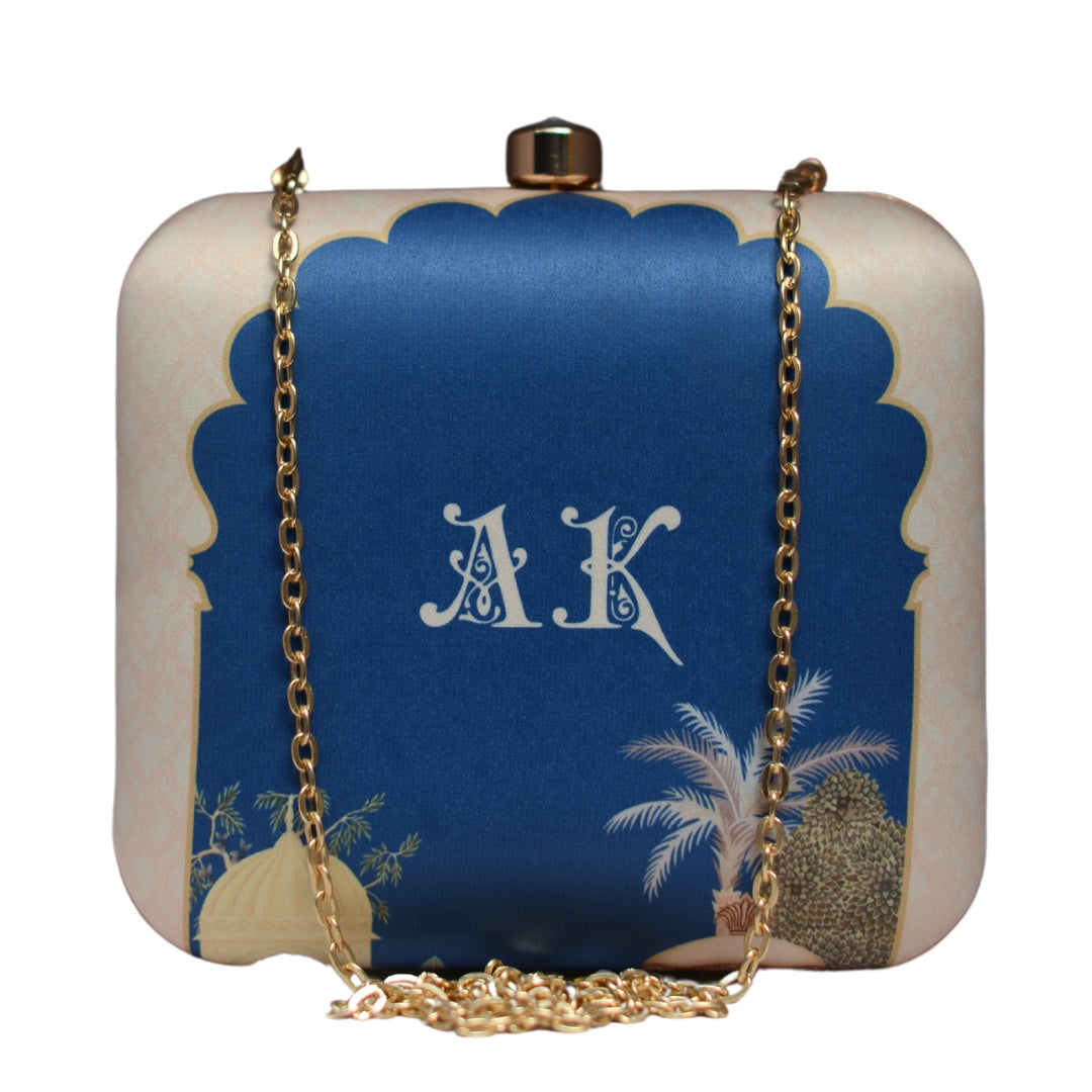 Artklim Personalised Name Initials Customised clutch