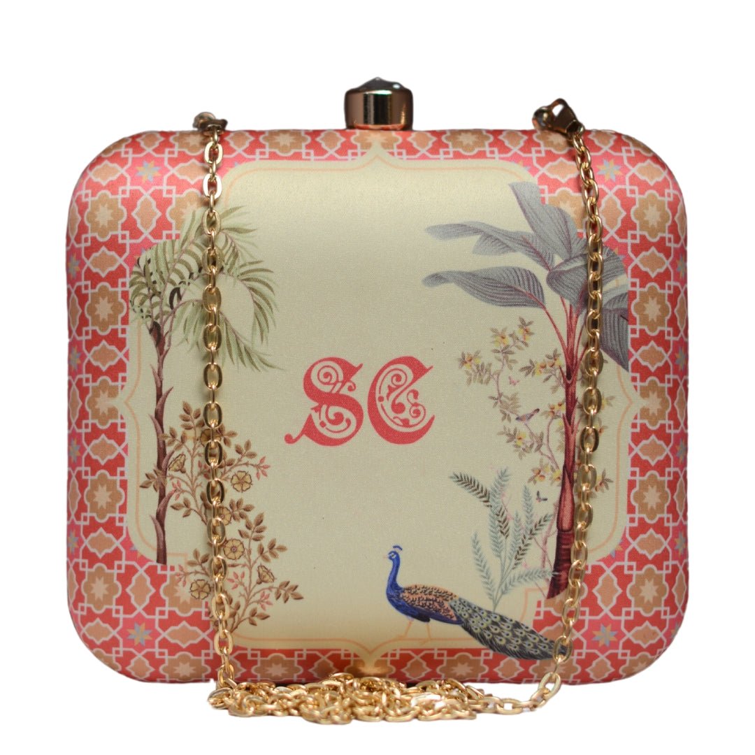 Artklim Personalised Name Initials Customised clutch