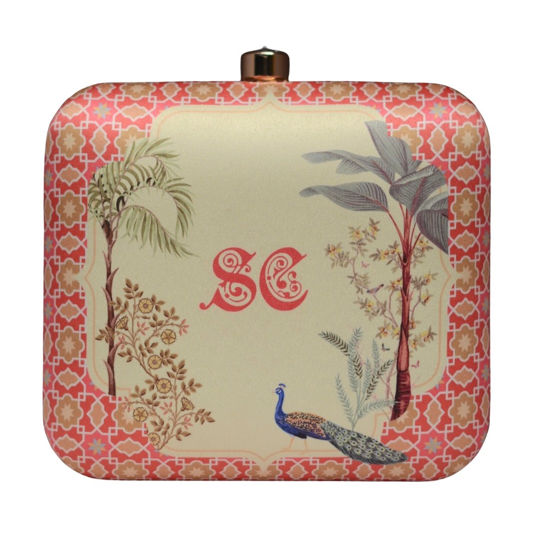 Artklim Personalised Name Initials Customised clutch