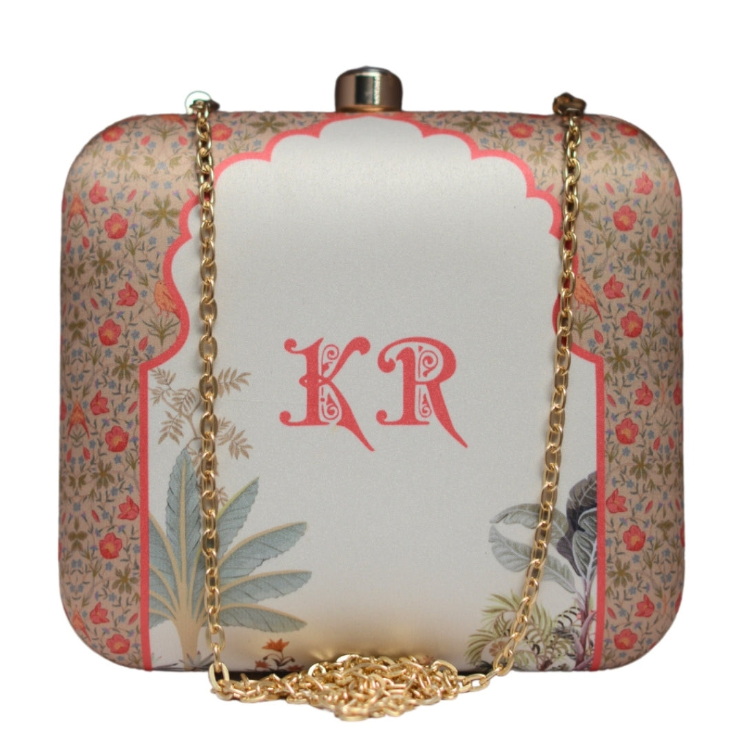 Artklim Personalised Name Initials Customised clutch