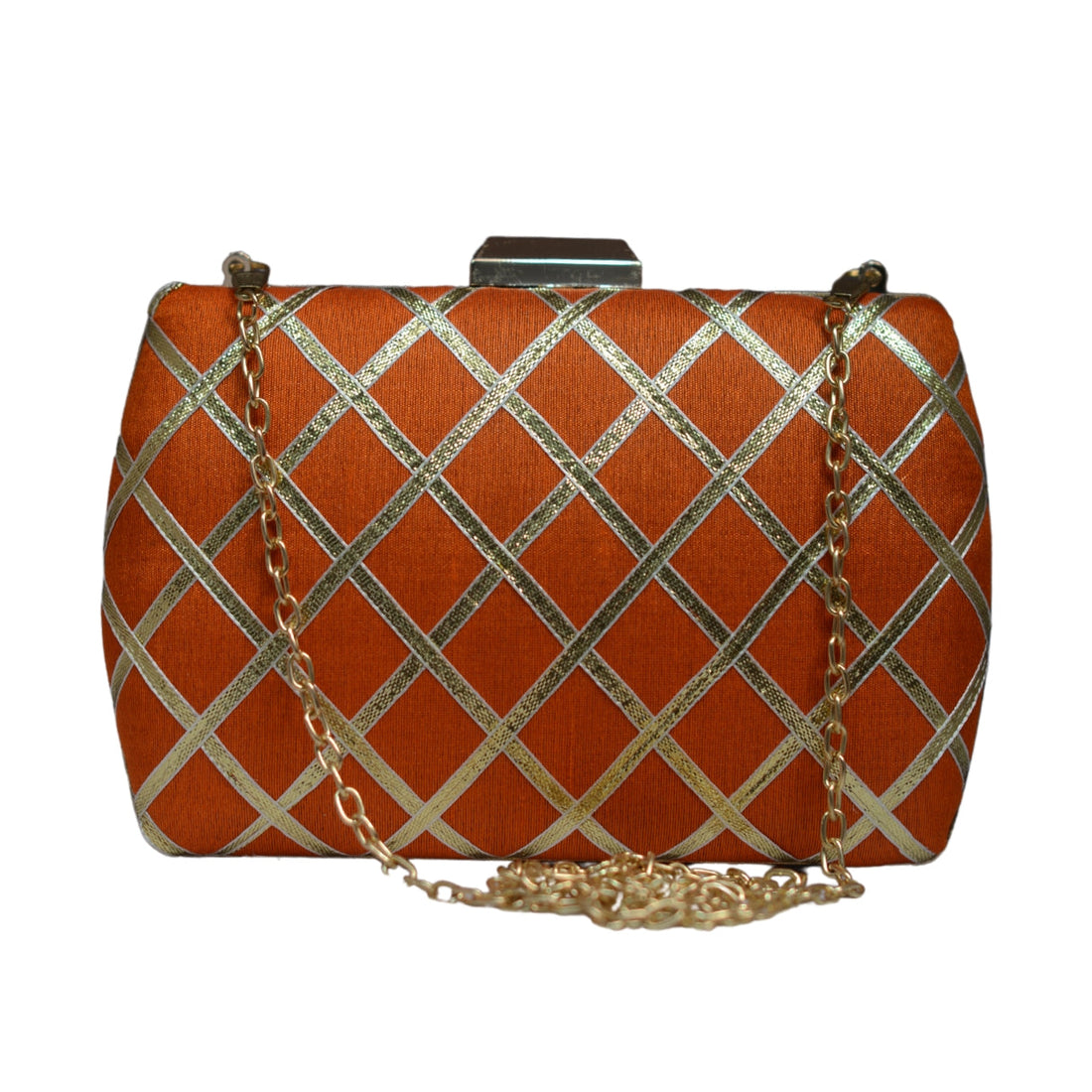 Artklim Saffron Ethnic Party Clutch