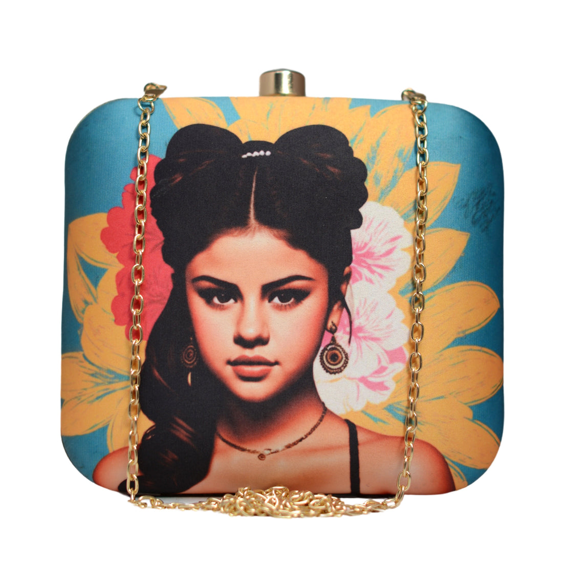 Artklim Selena Gomez Printed Clutch