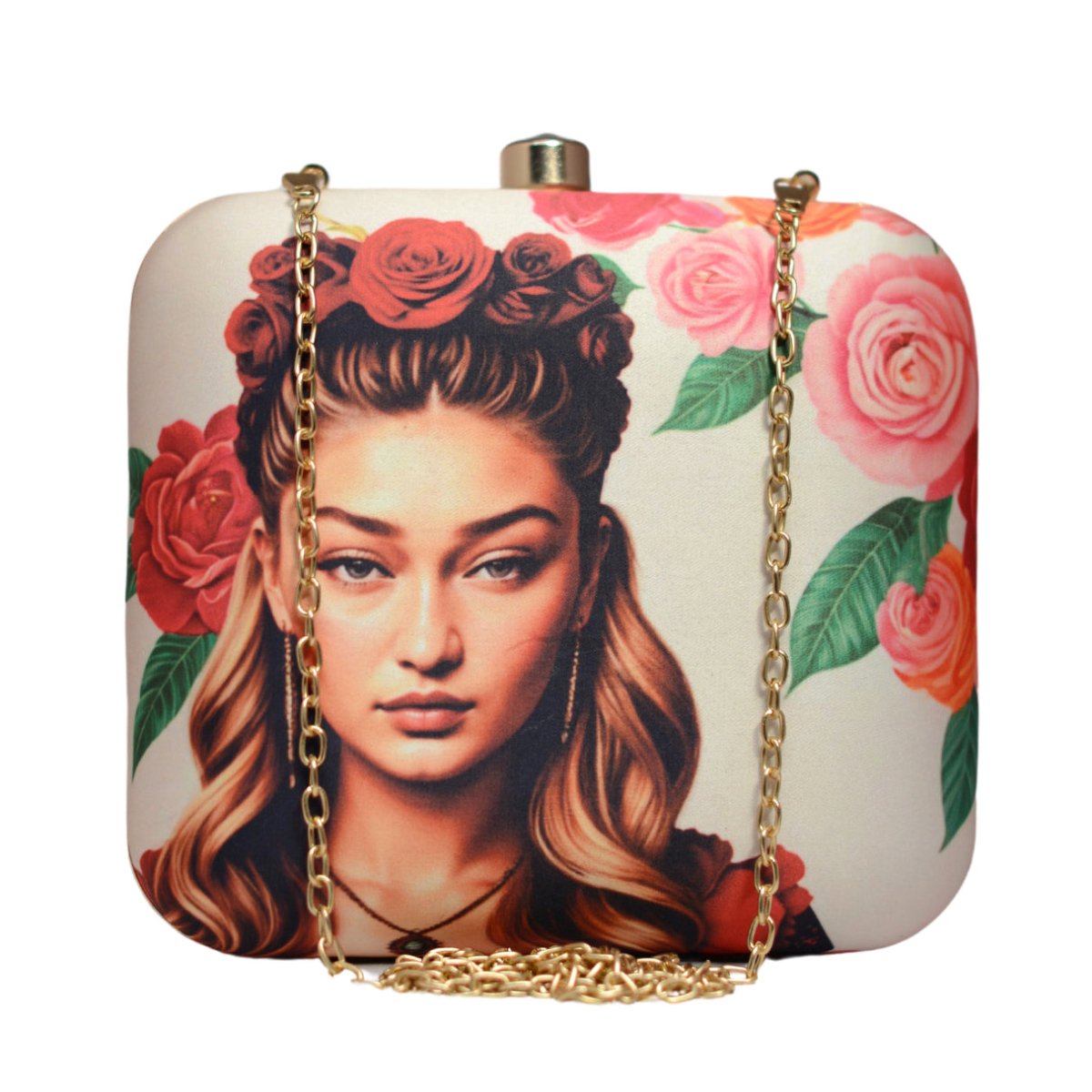Artklim Gigi Hadid Printed Clutch