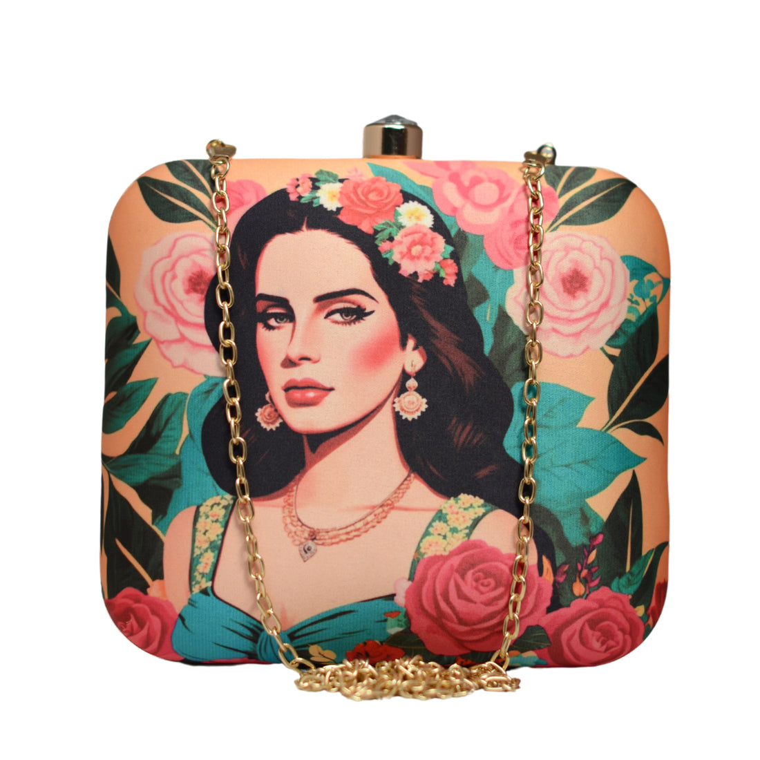 Artklim Lana Del Ray Printed Clutch