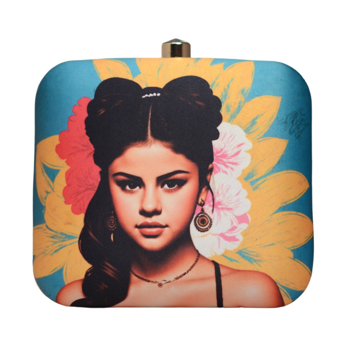 Artklim Selena Gomez Printed Clutch