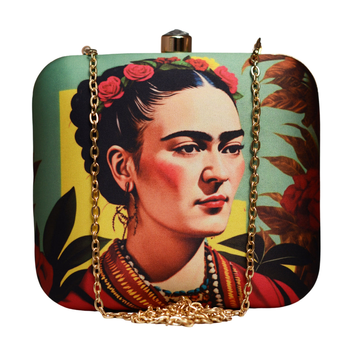 Artklim Frida Kahlo Printed Clutch