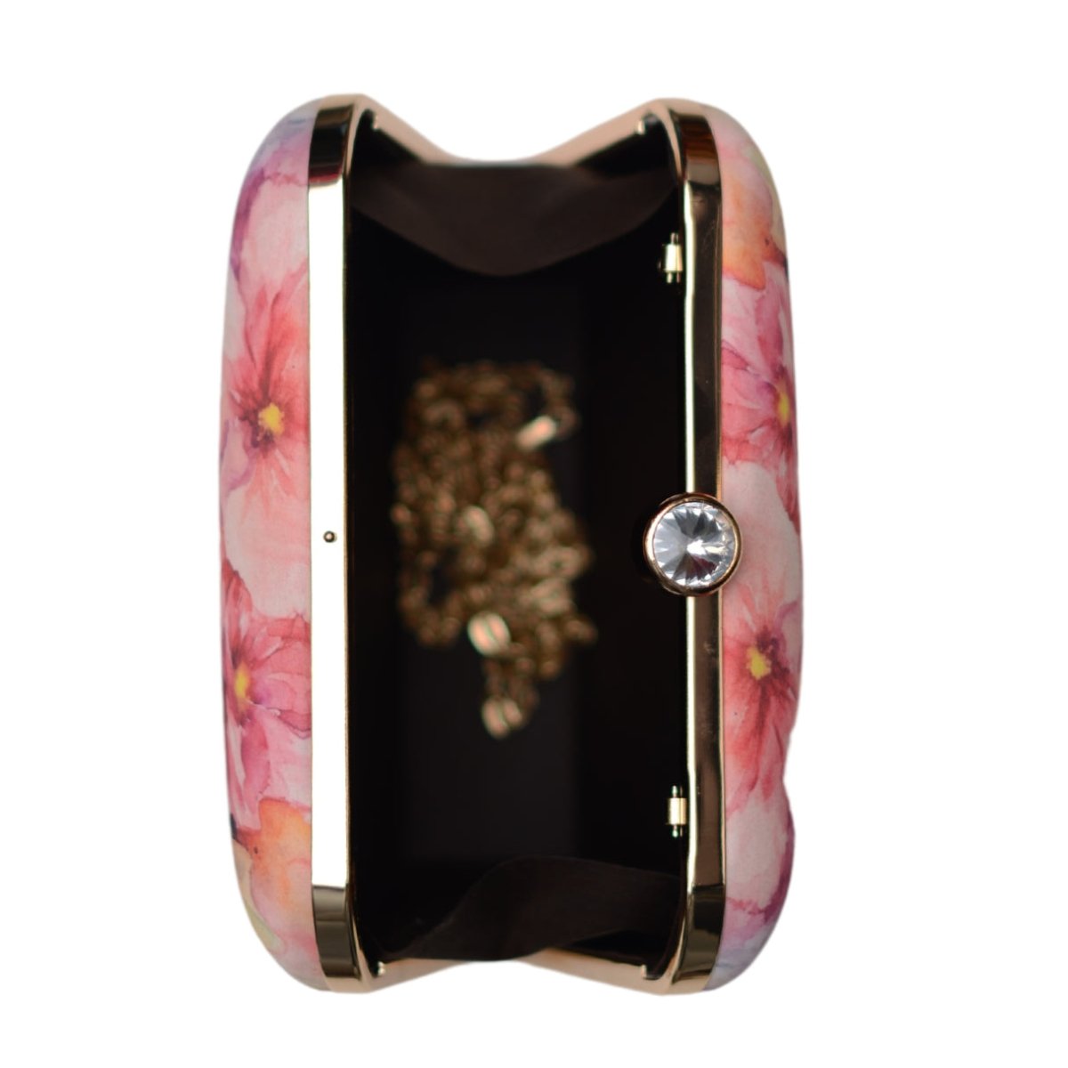 Multicoloured Women Portrait Printed Clutch