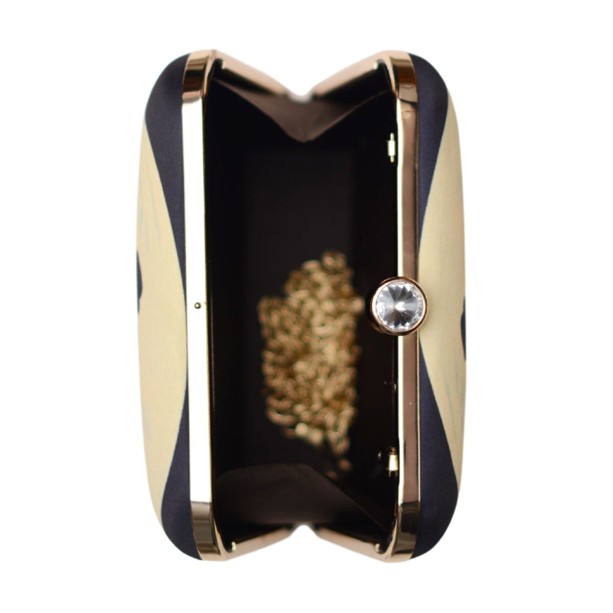Lady And Tiger Printed Clutch