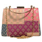 Multipattern Pink Brocade Party Clutch