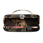 Black Sequins Multipattern Embroidery Party Clutch