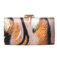 Baby Pink Rectangle Printed Clutch