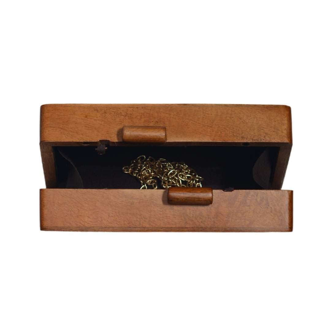 Colourful Elephant Wooden Printed Clutch