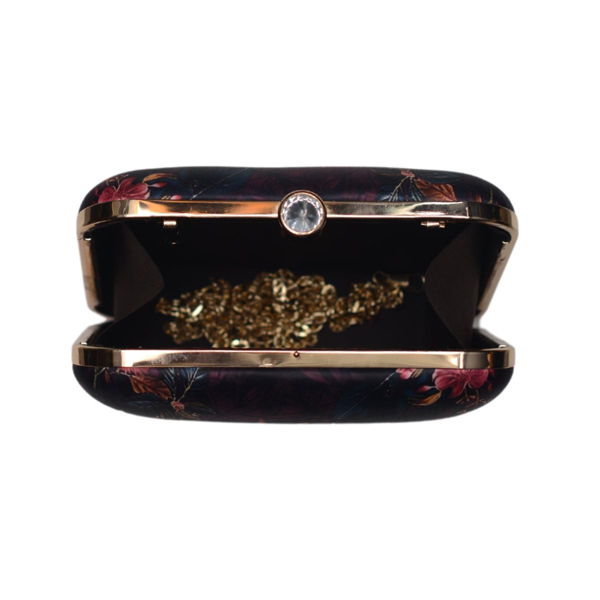 Deer And Flower Printed Clutch