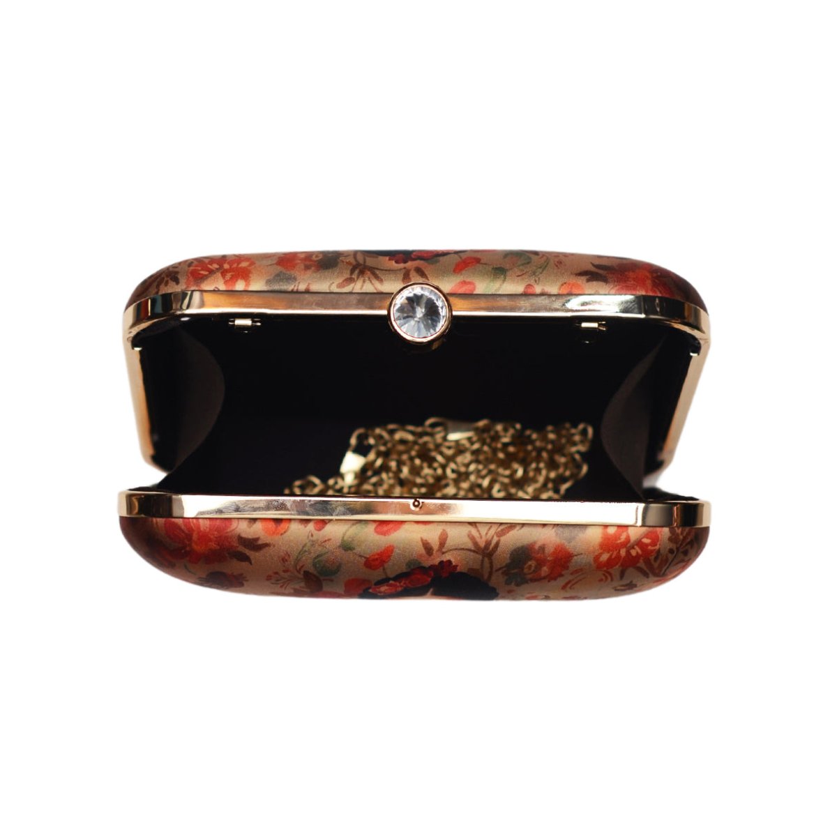 Floral Frida Kahlo Printed Clutch