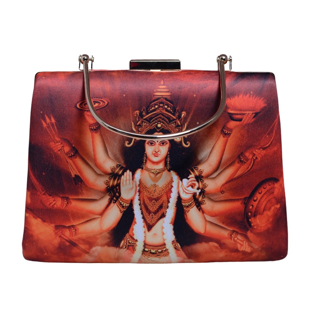 Goddess Durga Printed Clutch
