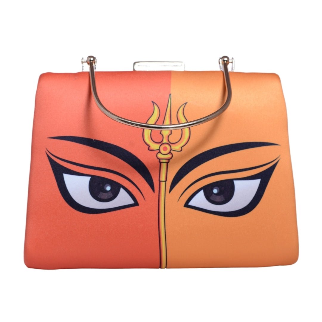 Multicolor Durga Printed Clutch