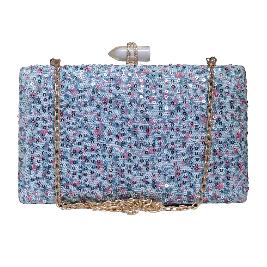 Sequins Embroidery Clutch