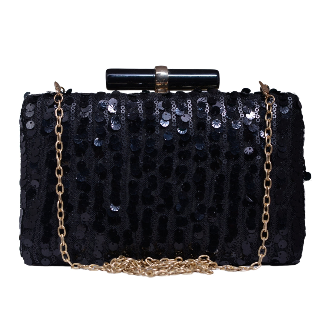 Black Sequins Clutch