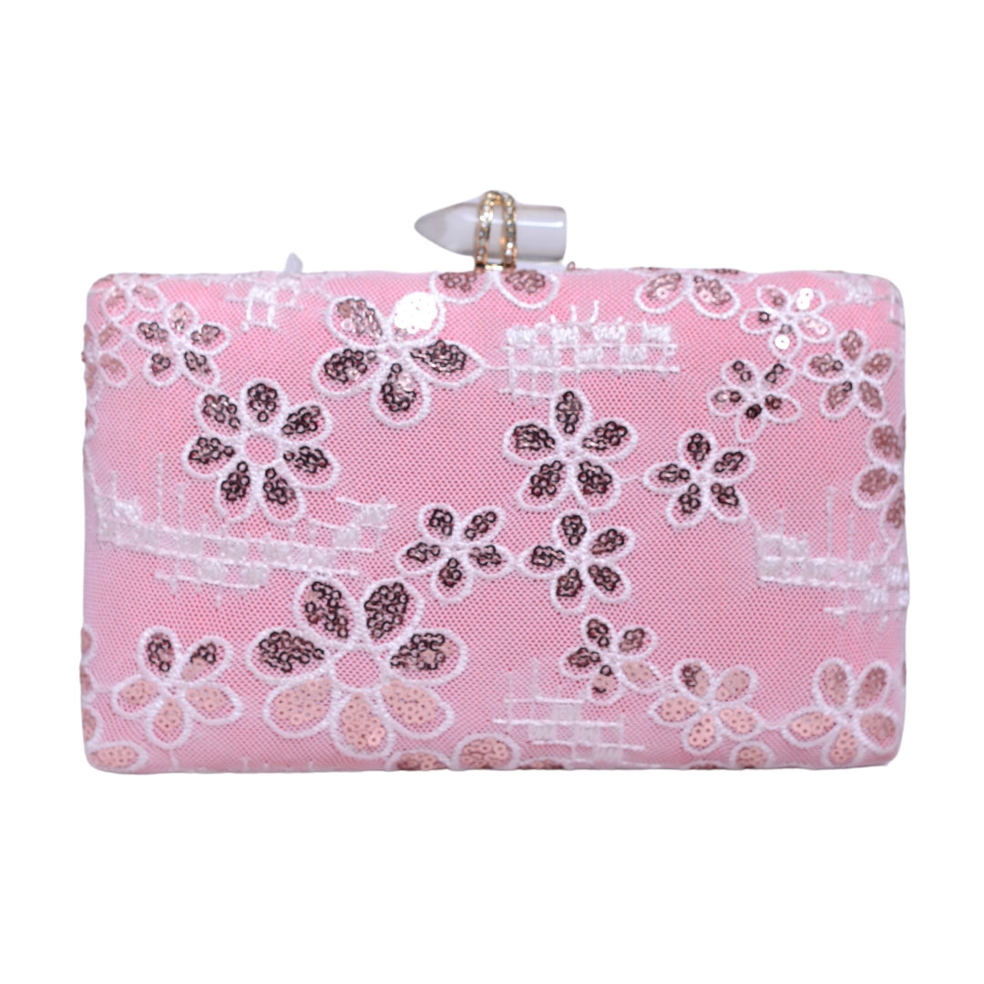 Pink Sequins clutch