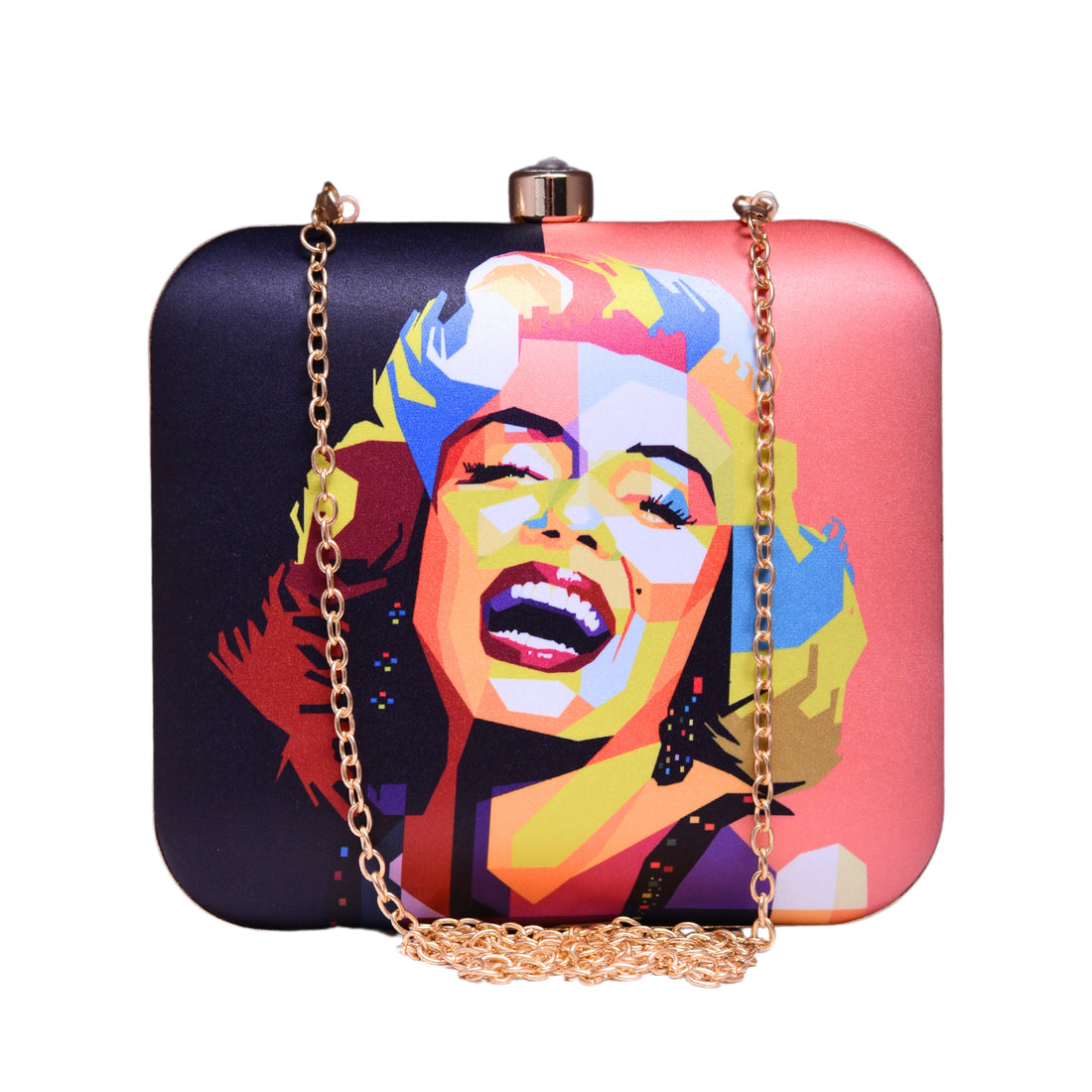 Artklim Marilyn Monroe Printed Clutch