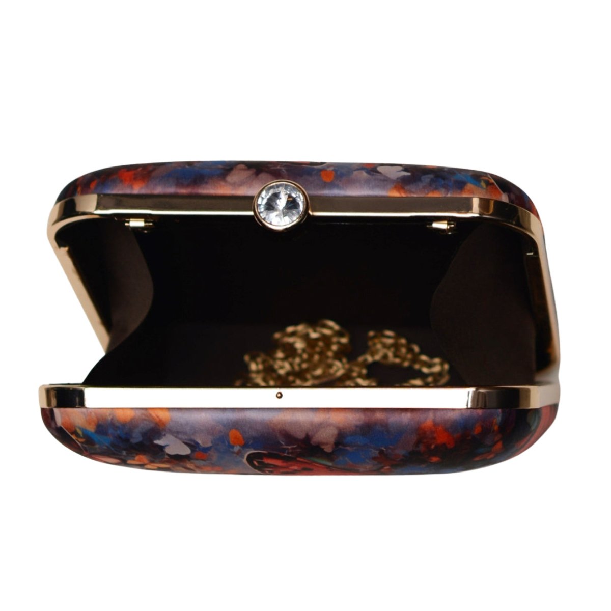 Artklim Red Butterfly Portrait Printed Clutch