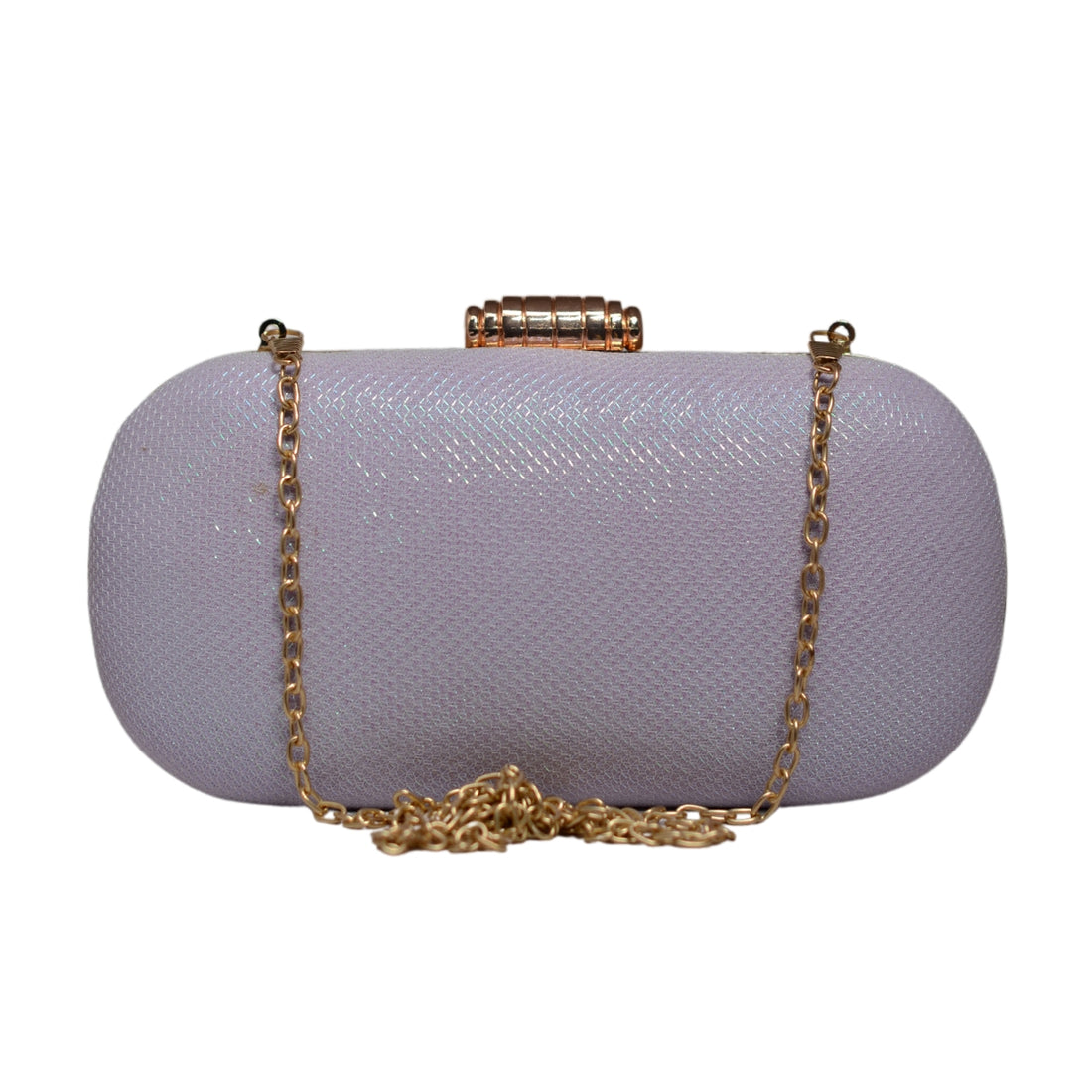 Lavender Shimmery Fabric Clutch