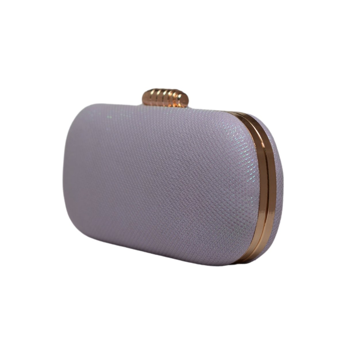 Lavender Shimmery Fabric Clutch