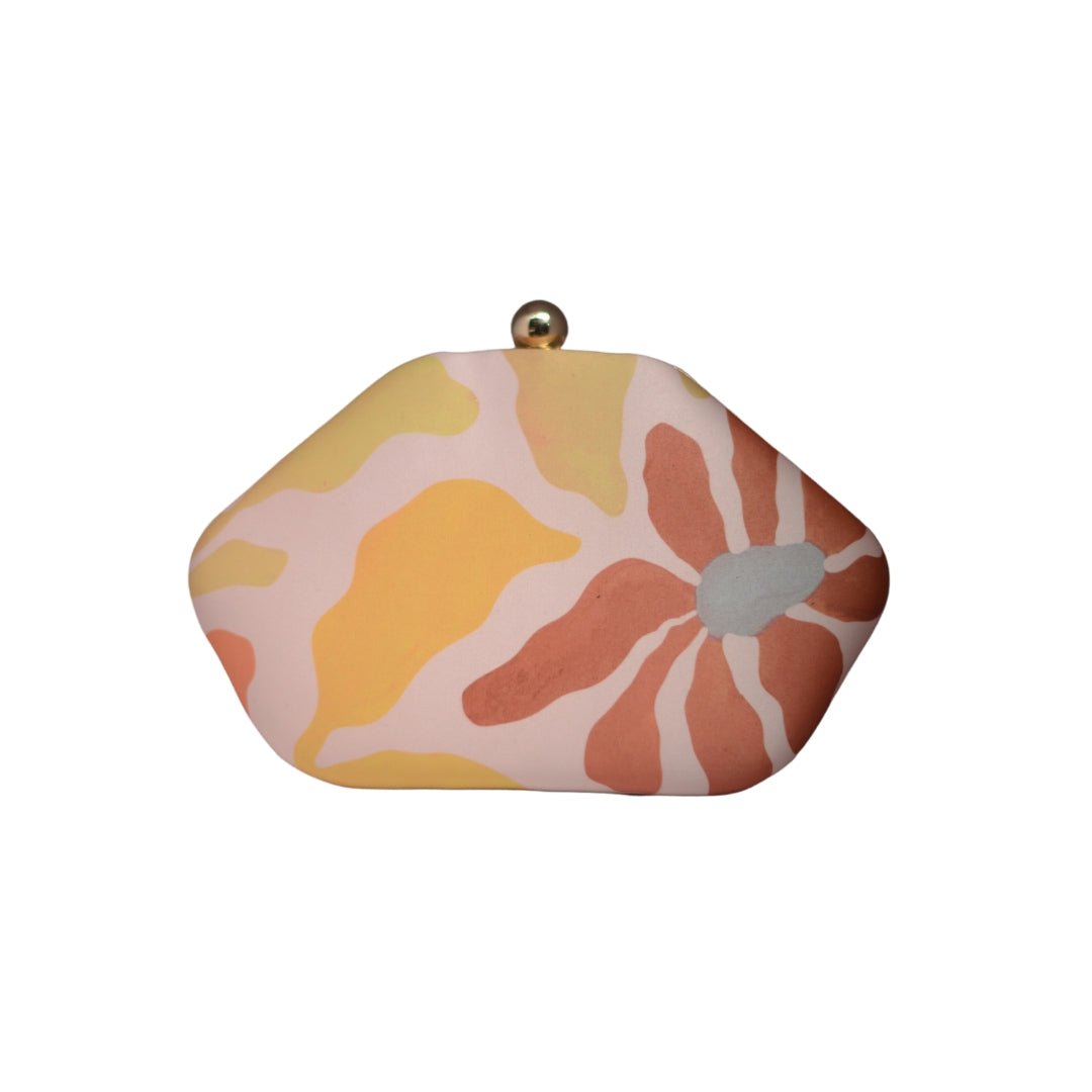 Artklim Pastel Floral Printed Clutch