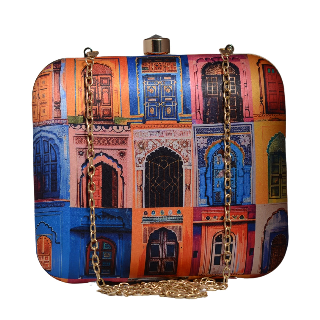 Classic Mughal Doors Printed Clutch