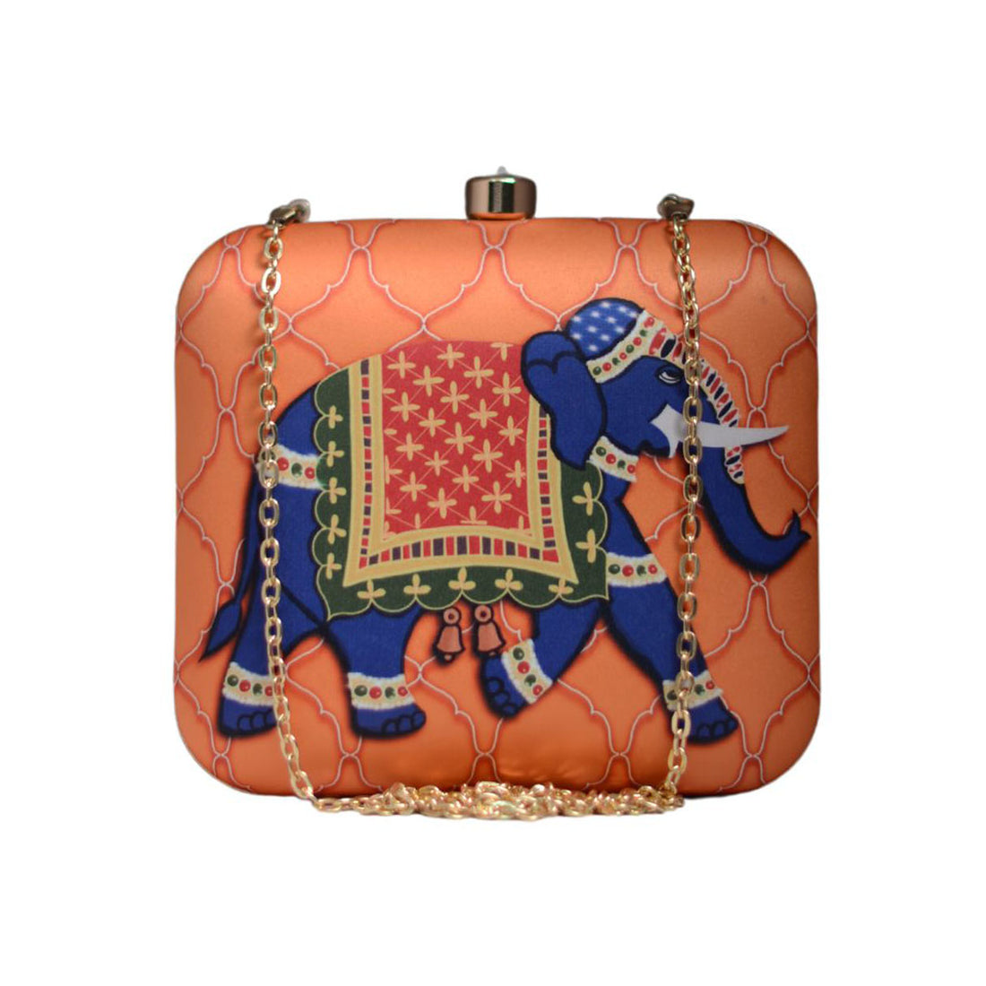 Artklim Elephant Printed Clutch