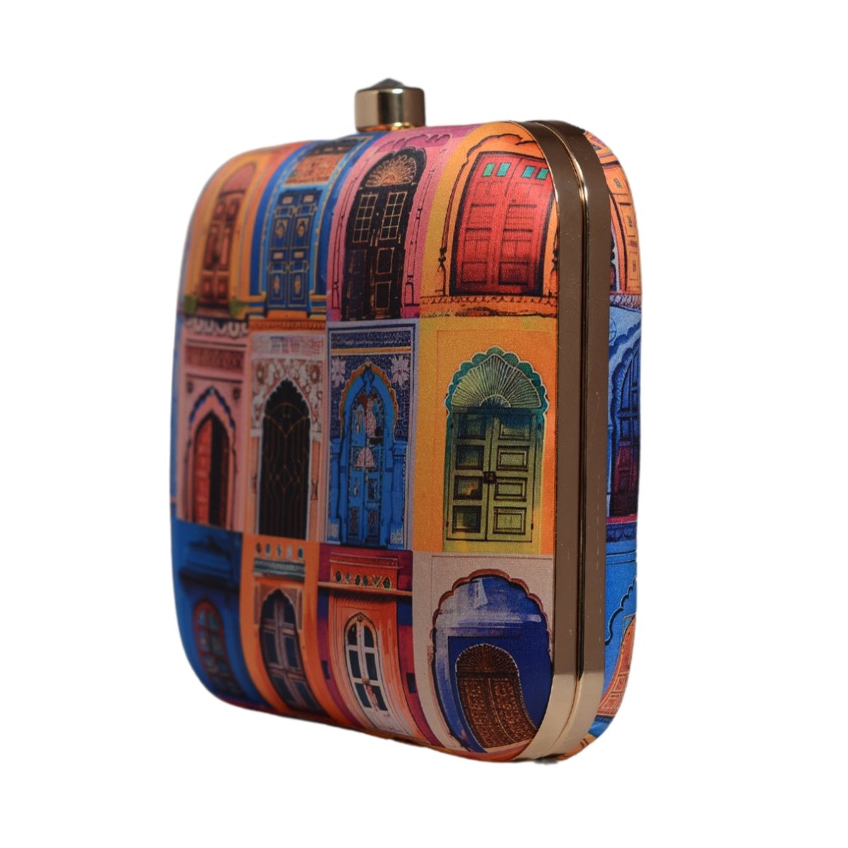 Classic Mughal Doors Printed Clutch
