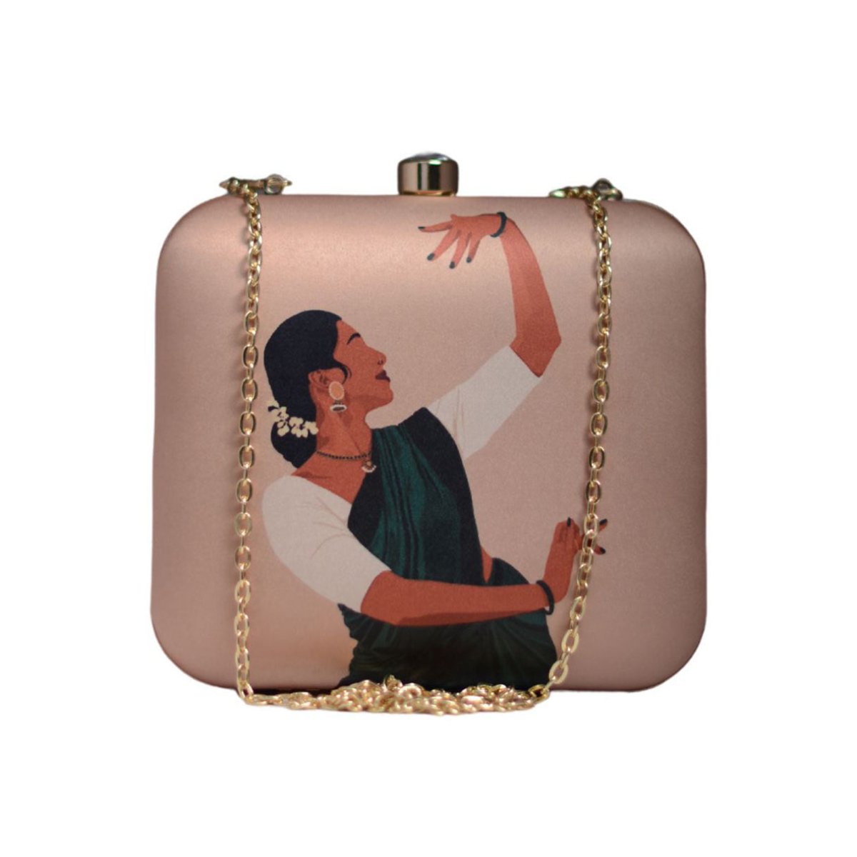 Artklim Elegant Lady Printed Clutch