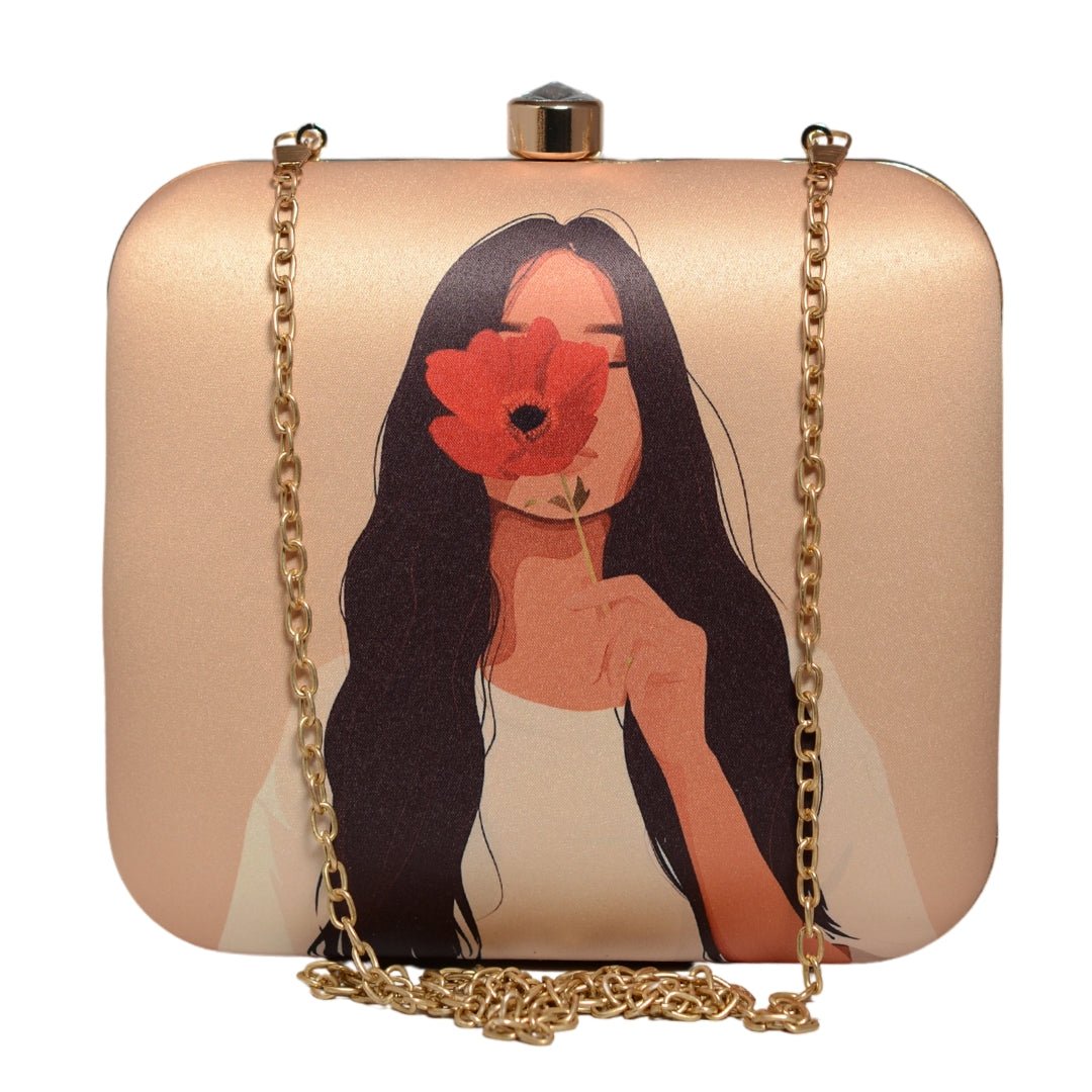 Flower Girl Printed Clutch