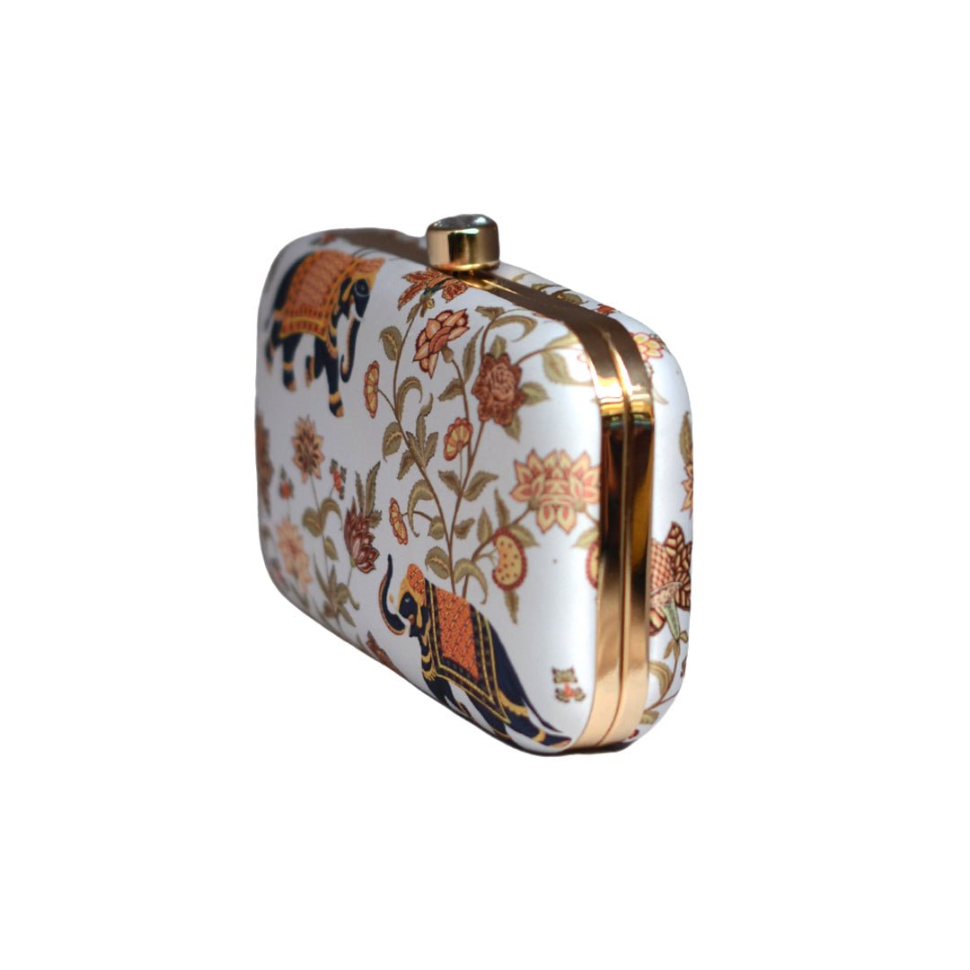 Artklim Elephant Printed Clutch