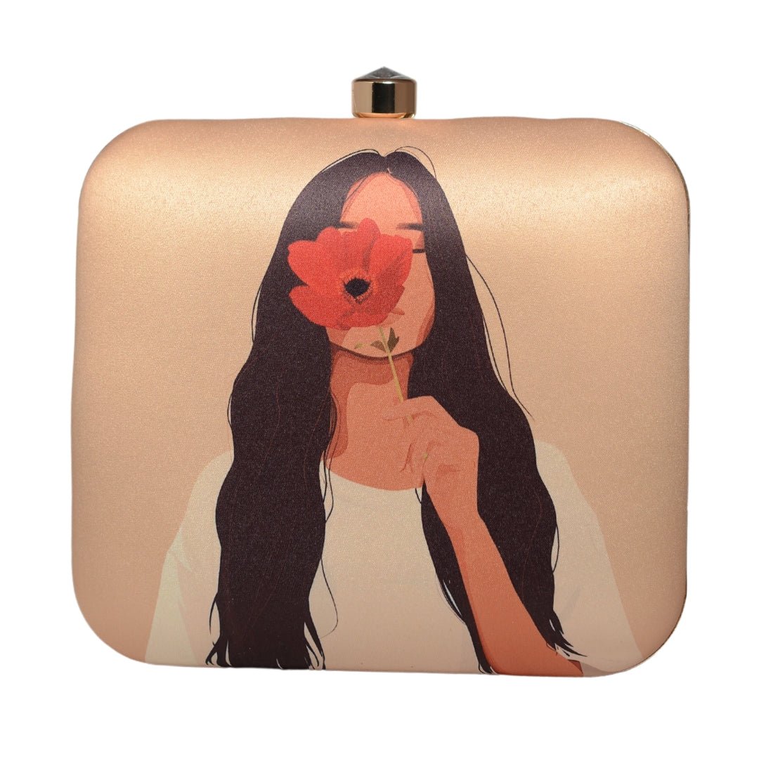 Flower Girl Printed Clutch