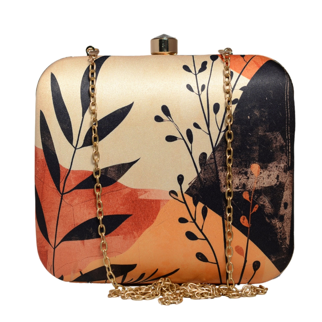 Abstract Art Printed Clutch