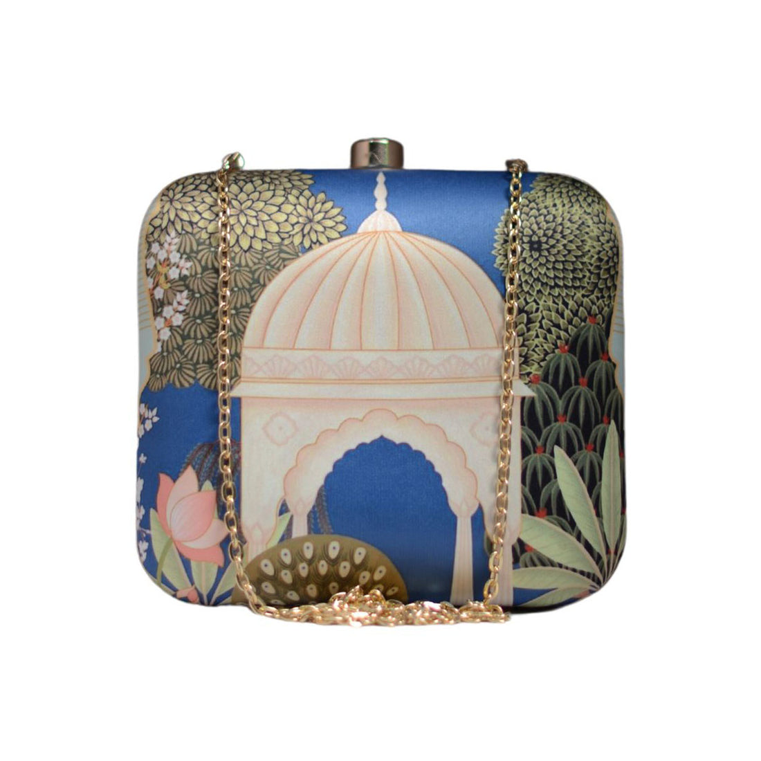 Artklim Mughal Motif Printed Clutch