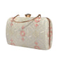 White And Pink Chikankari Embroidery Clutch