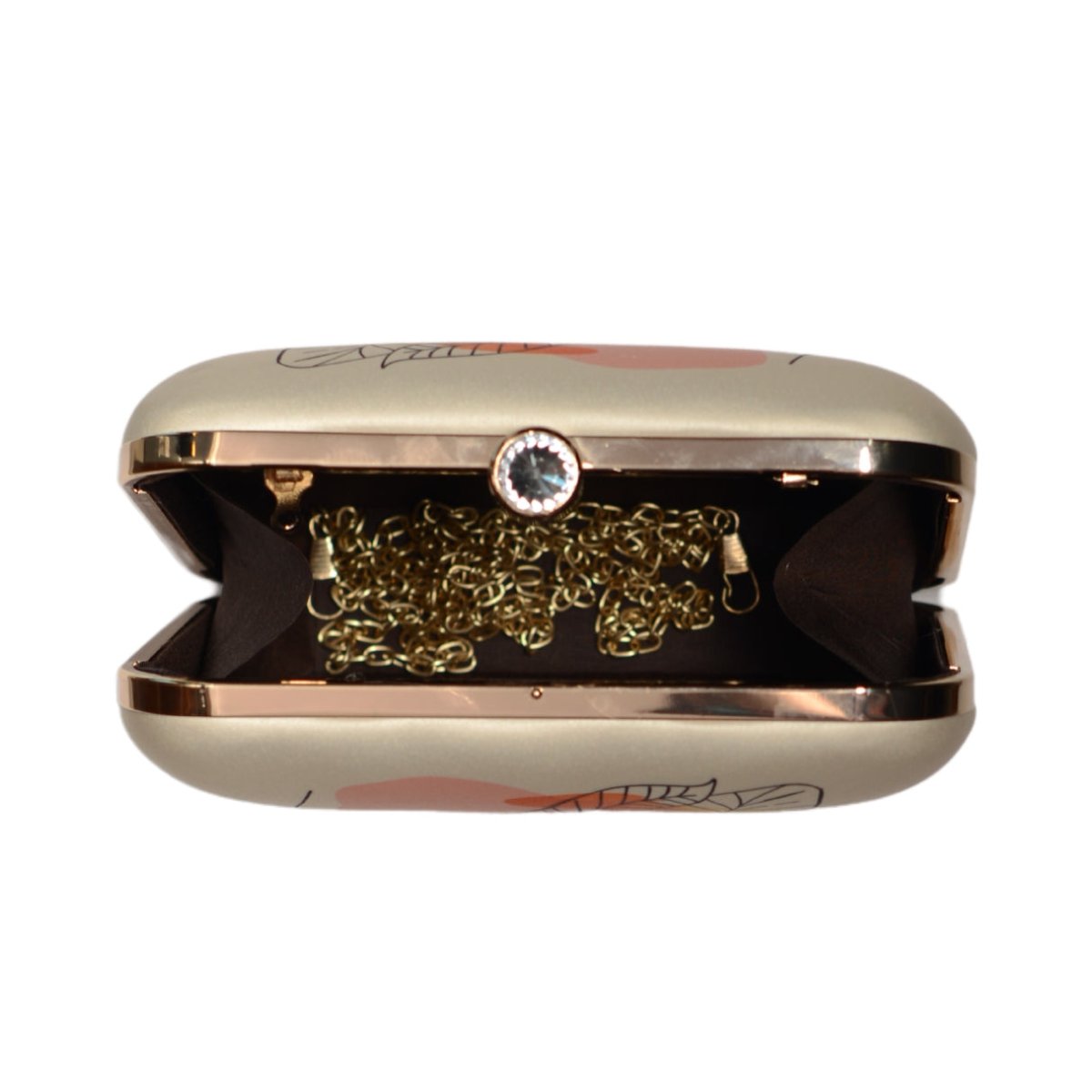Abstract Art Face Printed Clutch