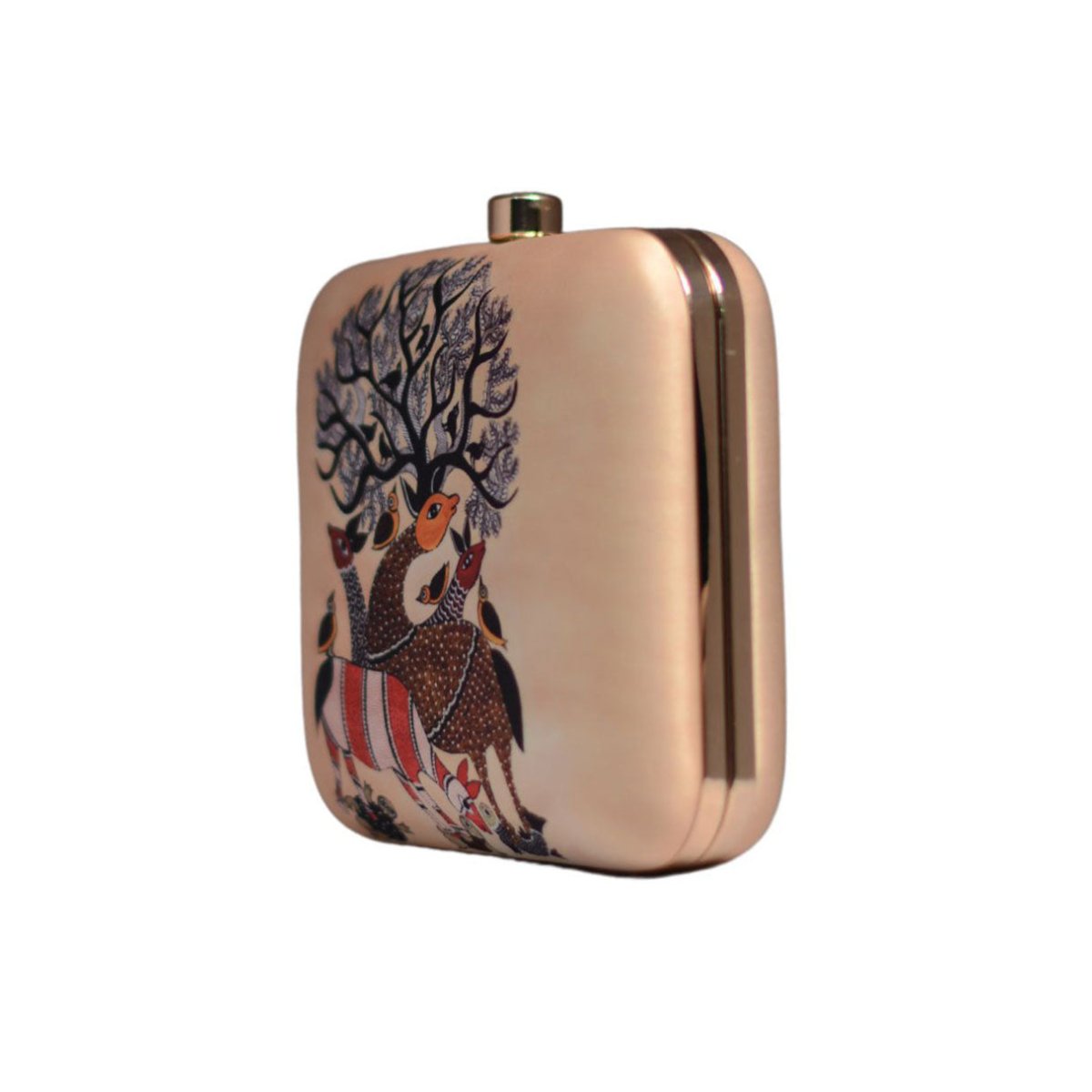 Artklim Madhubani Art Printed Clutch