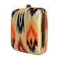 Yellow Based Multicoloured Ikkat Printed Clutch
